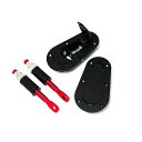 送料無料 汎用品 ボンネットピン ボンピン エアロキャッチ ブラック 2個入 フラットタイプ 車検対応 アルトワークス カプチーノ セルボ Kei カーボン ボ...