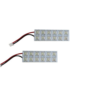 メール便送料無料 車内用 ルームランプLED エブリイバン(エブリィバン/エブリーバン) DA64V H13〜H17 24発/2P スズキ【FLUX 室内灯 電球 ホワイト 白 ルームランプセット ルーム球 カーアクセサリー 取付簡単 トランク ラゲッジ にも】