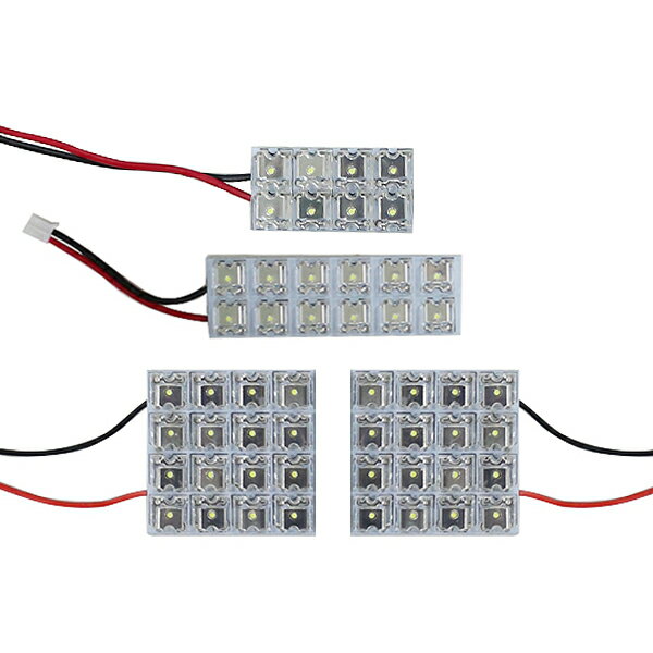 メール便送料無料 車内用 ルームランプLED アクセラ BL系 H21.6～H25.10 52発/4P マツダ【FLUX 室内灯 電球 ホワイト 白 ルームランプセット ルーム球 カーアクセサリー 取付簡単 トランク ラゲッジ にも】