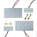 メール便送料無料 車内用 ルームランプLED クルーガー ACU20W H12～H19 112発【トヨタ SMD 室内灯 ホワイト 白 ルームランプセット ルーム球 電球 LED球 純正交換式 車内灯 車内ライト 室内灯 内装 カーアクセサリー カーパーツ】