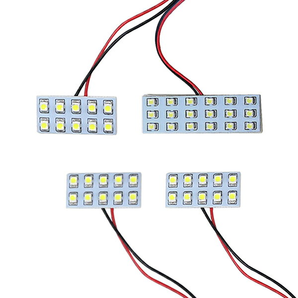 メール便送料無料 車内用 ルームランプLED パジェロ イオ H7# H10.6～H19.6 48発【三菱 SMD 室内灯 ホワイト 白 ルームランプセット ルーム球 電球 LED球 純正交換式 車内灯 車内ライト 室内灯 内装 カーアクセサリー カーパーツ】