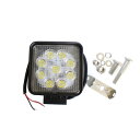 角型 作業用LEDライト ワークライト 27W 9連 防雨 汎用 作業ライト 12V 24V 対応 ランプ 【農業 漁業 建設 集魚灯 看板灯 投光器 サーチラ...