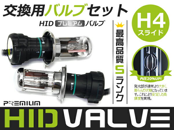 HID 交換用バルブ H4スライド HB5スライド 3000K 6000K 8000K 10000K 12000K 15000K 30000K 50000K PINK ケルビン数選択式 【バーナー キセノン ディスチャージ ヘッドライト フォグランプ バックランプ フルキットの交換用に 純正からの交換に 補修】 2