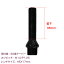 メール便送料無料 ホイールボルト M14×P1.25 首下35mm 60度 10個セット ブラック 黒 ホイールスペーサ..