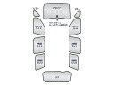 マルチサンシェード エスティマ ACR50/GSR50系 シルバー仕様 10P フルセット 全窓分 H18.1〜車中泊 仮眠 盗難防止 燃費 車中泊 アウトドア 内装 日除け キャンプ 防寒 防音 アルミ メッキ