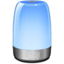 目覚まし時計 光 大音量 自動消灯 デジタル めざましサンセットモデル ウェイクアップライト 間接照明 寝室 多機能5色ライト変換5種類の音 光と音で、やさしく...