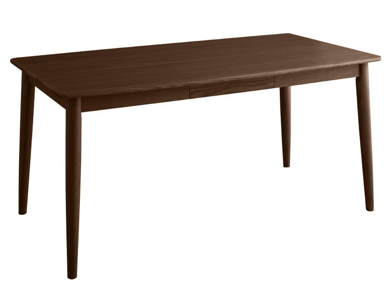 【単品】ダイニングテーブル 幅150cm【Cura】ブラウン 北欧デザイン らくらく回転チェアダイニング【Cu..