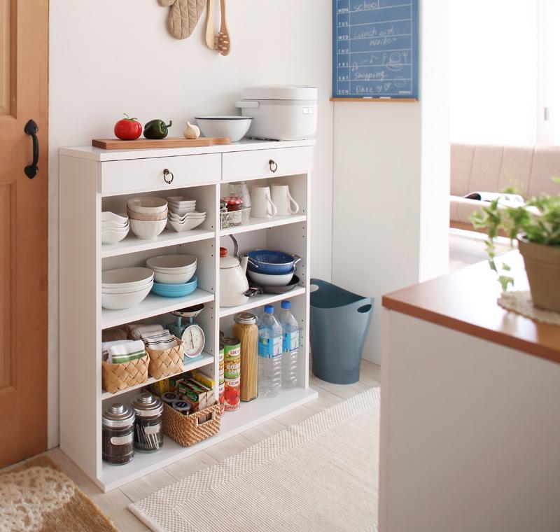 収納ラック 幅89cm 奥行24cmのスリム設計!薄型キッチン収納【代引不可】