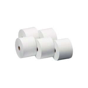 (まとめ)クリエイティア レジ用サーマル 感熱ロール紙 中保存 5巻 【×3セット】