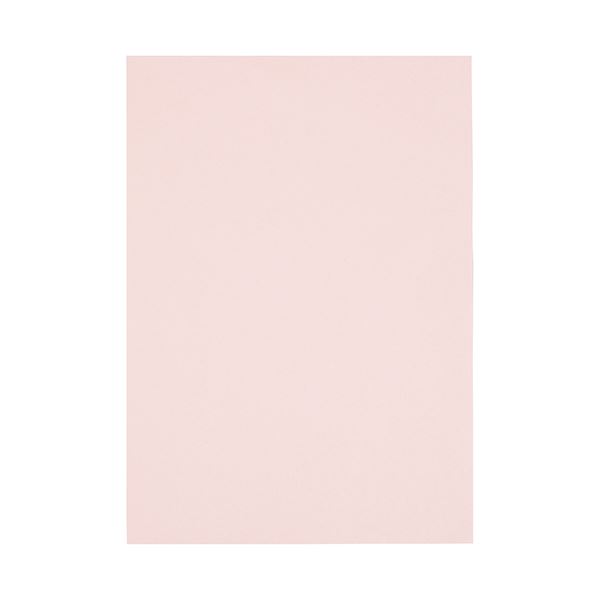 スマートバリュー カラーペーパー厚口A4 桃 500枚 A270J-7