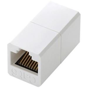 （まとめ）エレコム ELECOM RJ45延長コネクタ LD-RJ45JJ6Y2【×5セット】