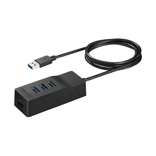 BUFFALO バッファロー USB3.0セルフパワーハブ 上挿し/4ポートタイプ マグネット付 ブラック BSH4A310U3BK BUFFALO バッファロー USB3.0セルフパワーハブ 上挿し/4ポートタイプ マグネット付 ブラック BSH4A310U3BK