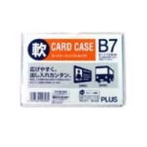 （まとめ）プラス 再生カードケース ソフト B7 PC-317R【×30セット】