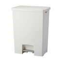 (まとめ) アスベル エバン ペダルペール 45Lワイド ホワイト A6006 1台 【×5セット】(3)