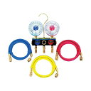 タスコジャパンR22/R12/R502用ボールバルブ式ゲージマニホールドキット TA120WH-2 1個(2)