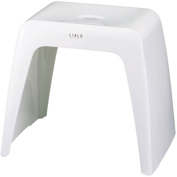 【3個セット】 バスチェア 風呂椅子 座面高約35cm 約幅40cm ホワイト 通気性抜群 抗菌効果 LIALO リアロ 浴室 風呂 バスルーム