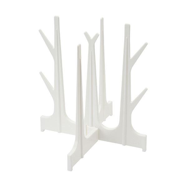 （まとめ） マーナ ボトル水切りスタンド ホワイトK695W 1個 【×10セット】