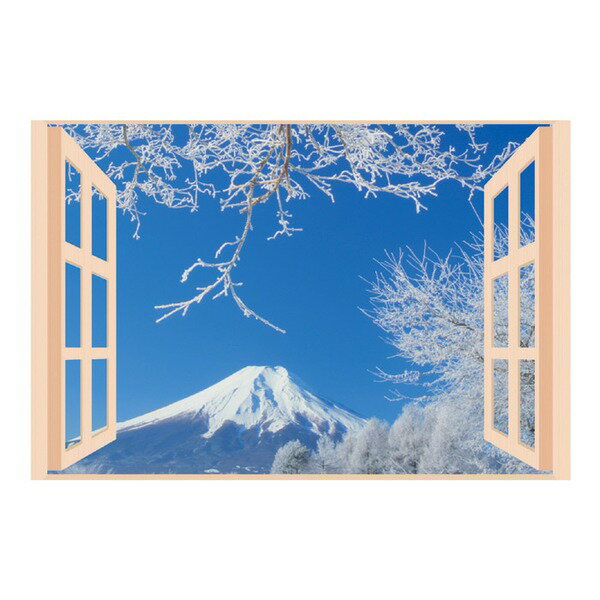 お風呂のポスター 縦51.5×横72.8cm 四季彩 雪富士 タックシール付き 貼りなおし可 日本製 ...