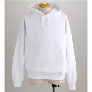 BIG9オンス裏起毛パーカー ホワイト Mサイズ