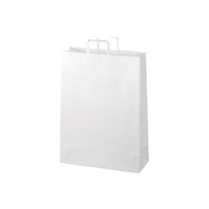 （まとめ）ジョインテックス 手提袋 平紐 白 特大 50枚 B294J-W【×2セット】