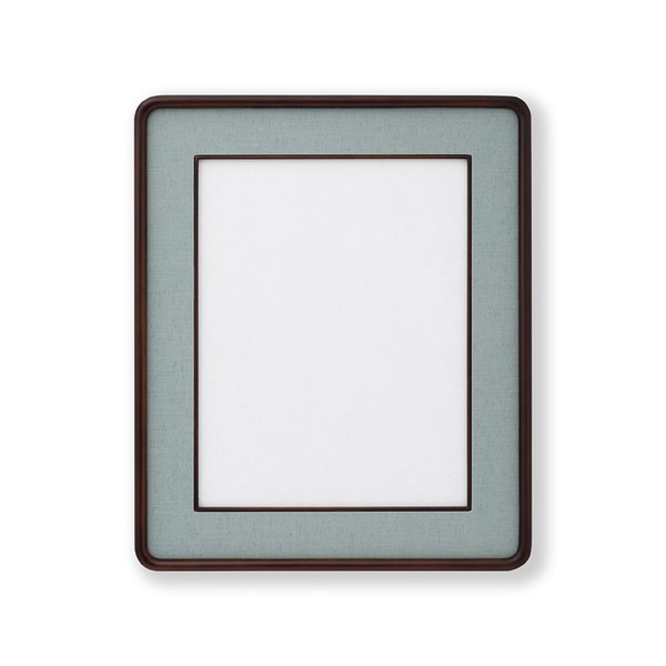 角が丸い色紙額 布マット木製色紙額 隅丸布マット色紙4号(333×242mm) 日本製 青磁