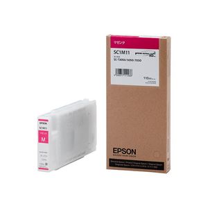 エプソン EPSON インクカートリッジ マゼンタ 110ml SC1M11 1個 エプソン EPSON インクカートリッジ マゼンタ 110ml SC1M11 1個
