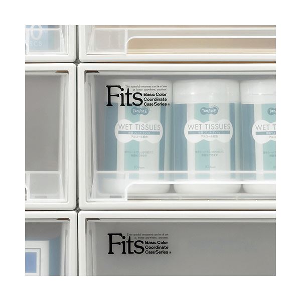 天馬 Fits フィッツケースクローゼット ワイドS-53 W440×D530×H180mm カプチーノ 1セット（5個）