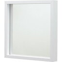 姿見鏡 ウォールミラー 幅42cm L ホワイト 正方形 3mm飛散防止ミラー リビング ベッドルーム 寝室 ドレッサー 玄関(3)