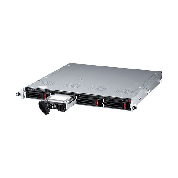 バッファロー TeraStationNAS専用HDD搭載 法人向けNAS ラックマウント 4ドライブ 12TB TS3420RN1204 1台