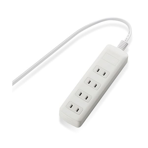エレコム 雷ガードタップ4個口T-K1A-2425WH 2.5m
