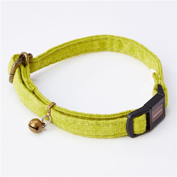 (まとめ)necoco キャットカラー グリーン【×3セット】 (猫用品/首輪)