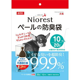 （まとめ）ニオレスト ペールの防臭袋20L 犬用 10枚【×3セット】 (犬用品)