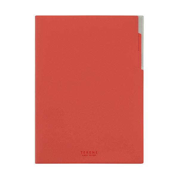 (まとめ）ライオン事務器 ハードメモホルダーTERENE（テレネ） A4 レッド HH-63P 1冊 【×30セット】