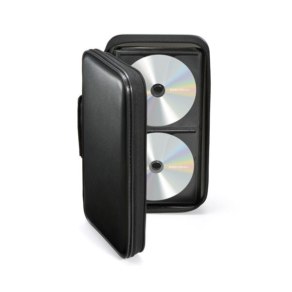 【5個セット】 サンワサプライ DVD・CDセミハードケース(96枚収納・ブラック) FCD-WL96BKX5 3