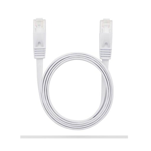 (まとめ) LANケーブル フラット CAT6 2M 白 AS-CAPC012 【×10セット】 (まとめ) LANケーブル フラット CAT6 2M 白 AS-CAPC012 【×10セット】