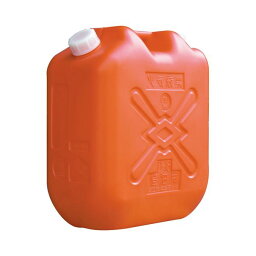 (まとめ) 土井金属 灯油缶 18L レッド 1個 【×4セット】
