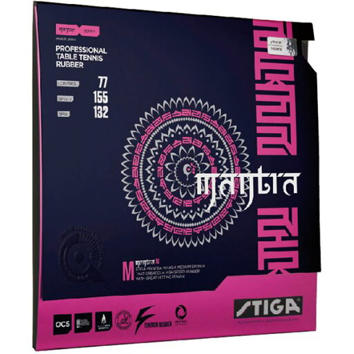 STIGA(スティガ) テンション系裏ソフトラバー MANTRA M(マントラ M)ブラック 特厚 STIGA(スティガ) テンション系裏ソフトラバー MANTRA M(マントラ M)ブラック 特厚
