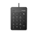 (まとめ) エレコム 有線テンキーパッド/パンタグラフ/薄型/ブラック TK-TCP018BK 【×2セット】