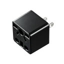 (まとめ) サンワサプライ 日本専用マルチタイプ電源変換アダプタ TR-AD5BK 【×3セット】