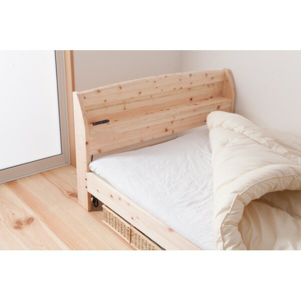 ポイント１０倍 国産 宮付き ひのき ディズニー 畳ベッド フレームのみ ダブル Cyberbay 無塗装 サイバーベイ ヒノキとタタミの香りで森林浴 誕生日 強度も抜群のダブルベッド