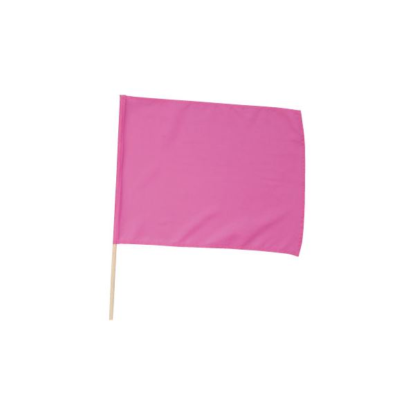 (まとめ)アーテック 旗/フラッグ 【小】 410×300mm ポリエステル・綿製 ピンク(桃) 【×40セット】