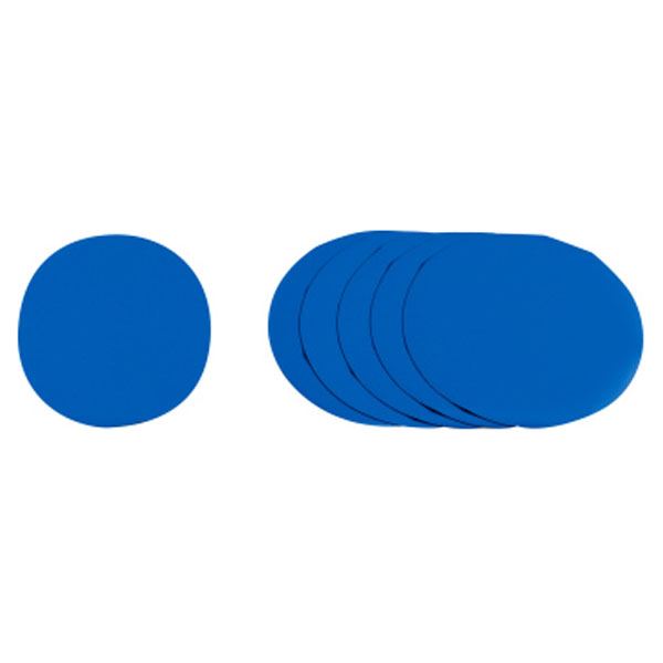 【モルテン Molten】 屋内用 マーカーパッド 6枚組 【ブルー】 直径約22cm 厚さ約1mm 日本製 収納ケース付き 〔スポーツ用品〕