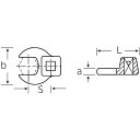 STAHLWILLE（スタビレー） 540A-1.1／4 （3／8SQ）クローフットスパナ （02500056） 2