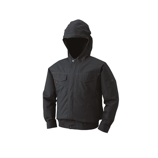 KU91410 空調服 R フード付き綿長袖ブルゾン FAN2200G・RD9261・LIPRO2セット チャコール 5Lのサムネイル