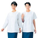 workfriend 調理用白衣女子衿無半袖 SKA334 Mサイズ