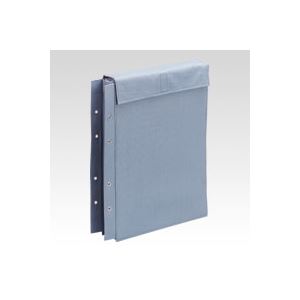（まとめ） ファイル 布製図面袋 面ファスナー式 ZN-L05D ライトブルー 1冊入 【×3セット】