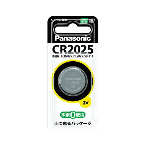 (まとめ) パナソニック コイン型リチウム電池 CR2025P(1個入) 【×10セット】 (まとめ) パナソニック コイン型リチウム電池 CR2025P(1個入) 【×10セット】
