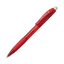 (まとめ) TANOSEE ノック式油性ボールペン(なめらかインク) 0.5mm 赤 1セット(10本) 【×5セット】(3)