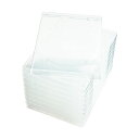 (まとめ) ナガセテクノサービス CD/DVD M-ロックケース スーパークリア FD1001TLSC10 1パック(10枚) 【×5セット】