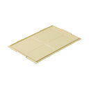 (まとめ) TANOSEE 折りたたみコンテナフタのみ 40・50L用 アイボリー 1枚 【×5セット】
